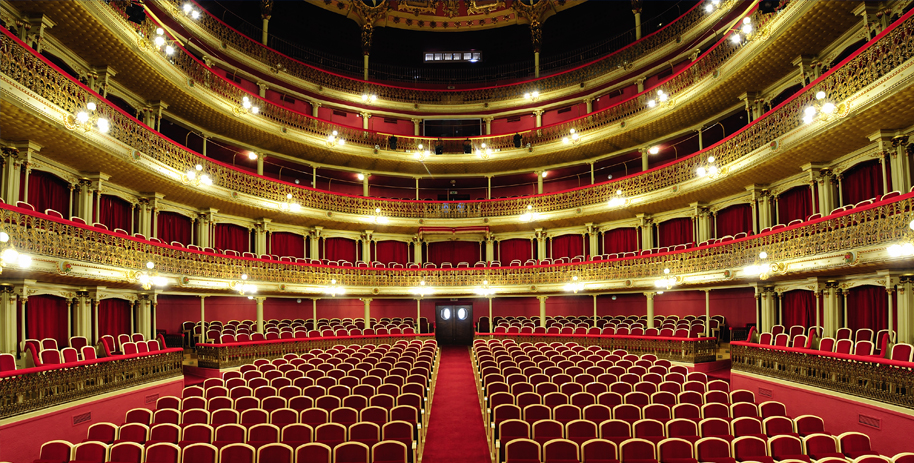Interior del teatro romea